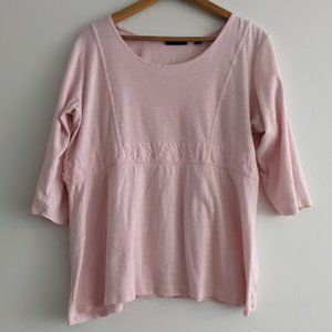 Avenue Pale Pink Seamed Blouse Size 18/20